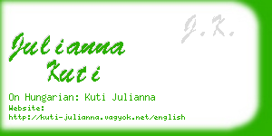 julianna kuti business card